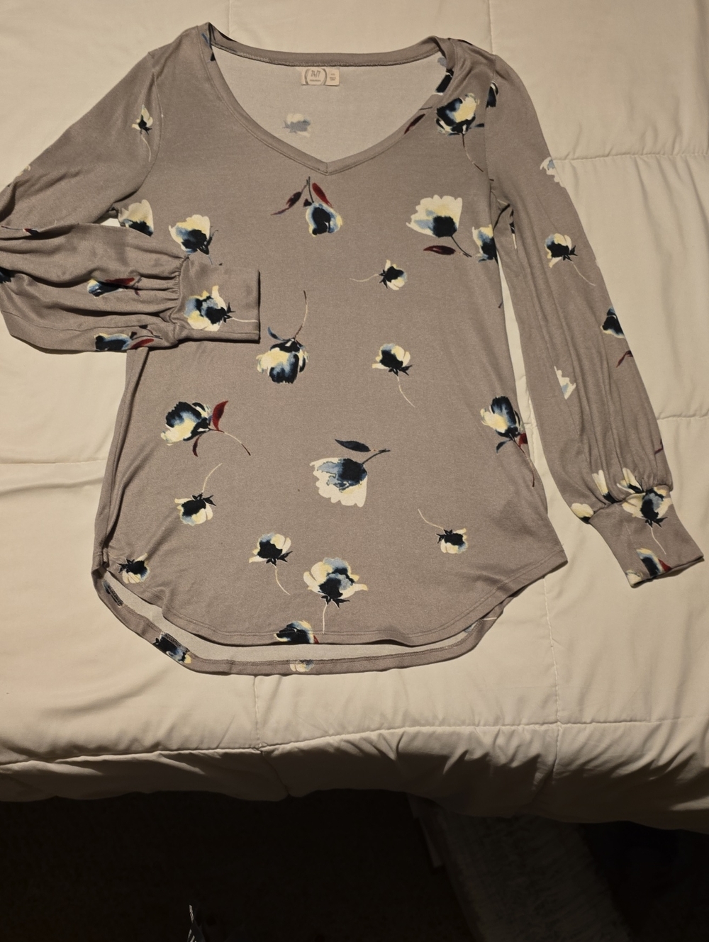 Long Sleeve Floral Maurices Blouse